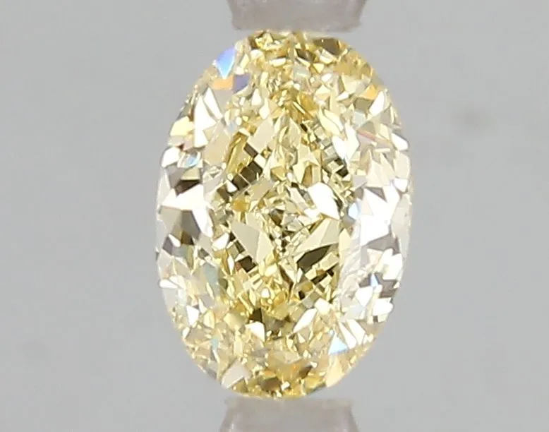 1.03ct OVAL Fancy Intense Yellow VS2 Coloured Lab diamond
