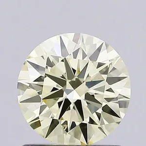 1ct ROUND Fancy Light Yellow SI1 Coloured Lab diamond