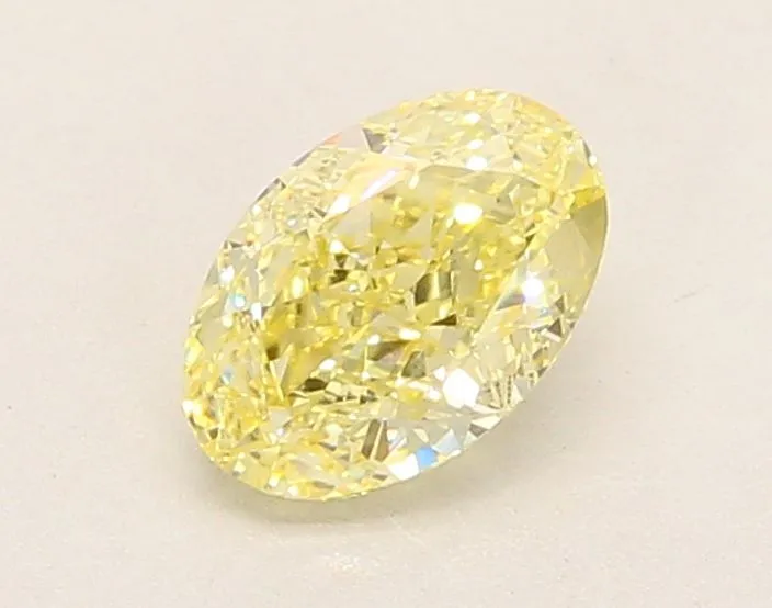 1.06ct OVAL Fancy Yellow VVS2 Coloured Lab diamond