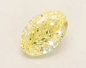 1.06ct OVAL Fancy Yellow VVS2 Coloured Lab diamond