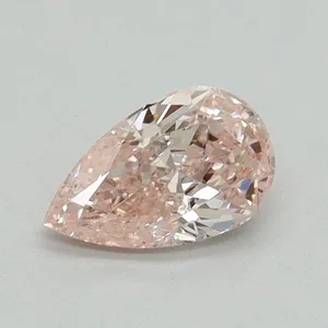 0.51ct PEAR Fancy Intense Pink VS1 Coloured Lab diamond