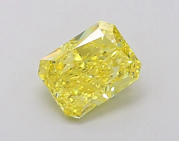 1.06ct RADIANT Fancy Vivid Yellow VVS1 Coloured Lab diamond