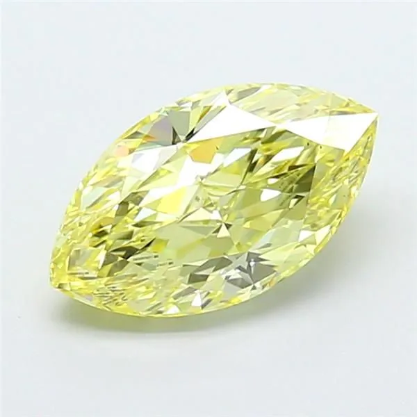 2.05ct MARQUISE Fancy Intense Yellow VS2 Coloured Lab diamond