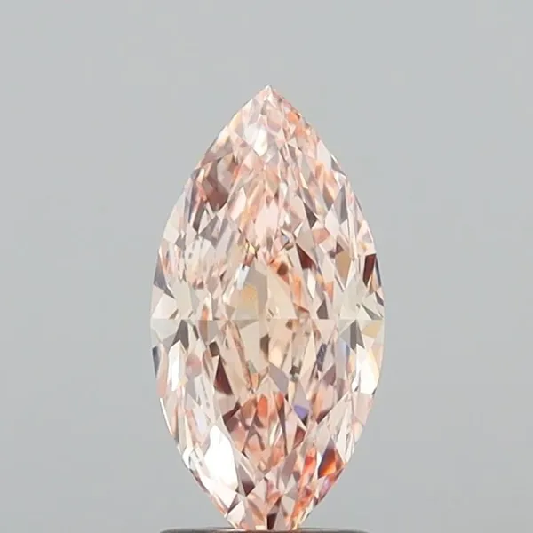 2.05ct MARQUISE Fancy Light Brown Pink VVS2 Coloured Lab diamond