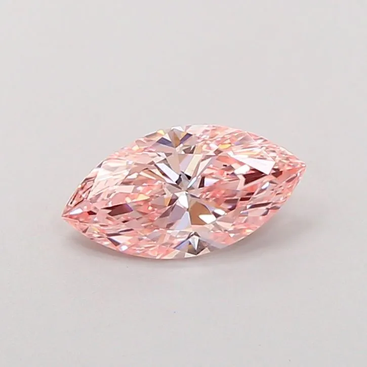 1.01ct MARQUISE Fancy Vivid Pink VVS2 Coloured Lab diamond