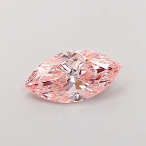 1.01ct MARQUISE Fancy Vivid Pink VVS2 Coloured Lab diamond