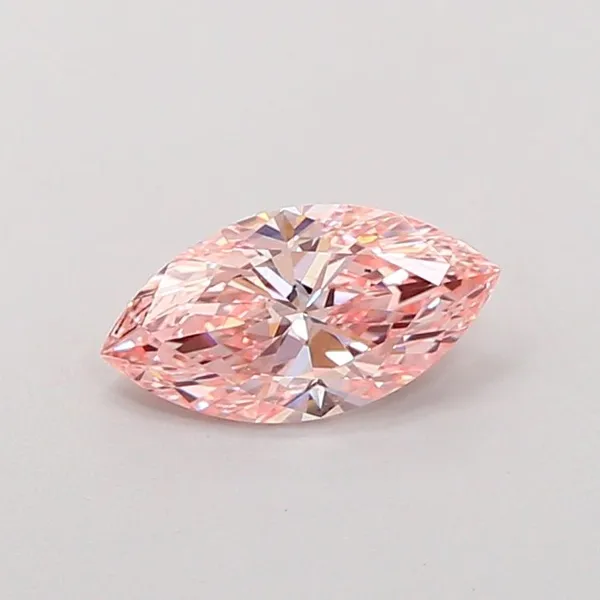 1.01ct MARQUISE Fancy Vivid Pink VVS2 Coloured Lab diamond