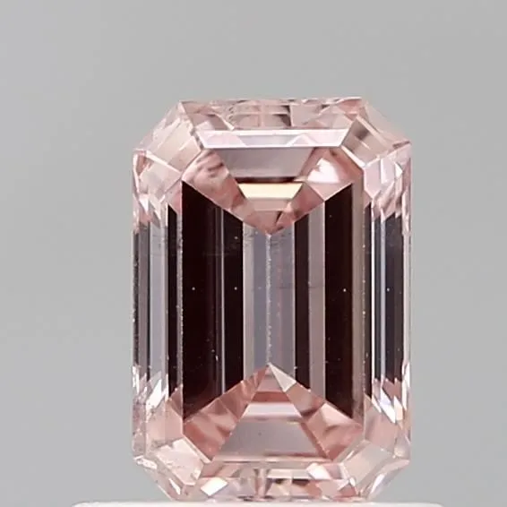 0.77ct EMERALD Fancy Intense Pink VS2 Coloured Lab diamond