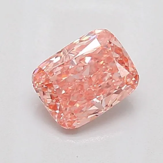 1ct CUSHION Fancy Vivid Pink VS2 Coloured Lab diamond