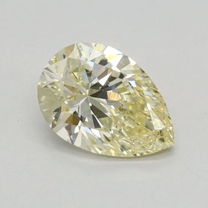 0.39ct PEAR Fancy Yellow VS2 Coloured Lab diamond