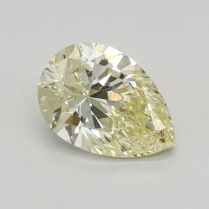 0.39ct PEAR Fancy Yellow VS2 Coloured Lab diamond