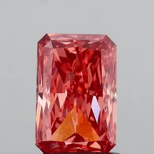1.17ct RADIANT Fancy Vivid Pink VS1 Coloured Lab diamond