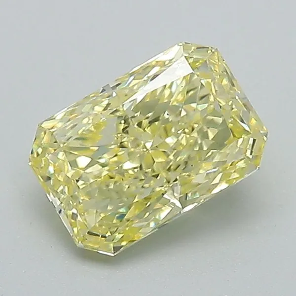 1.16ct RADIANT Fancy Intense Yellow VS2 Coloured Lab diamond