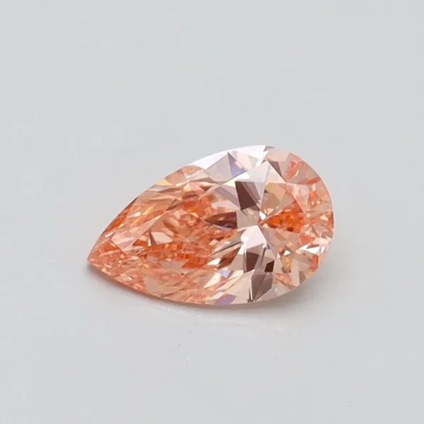 0.5ct PEAR Fancy Intense Pink SI1 Coloured Lab diamond