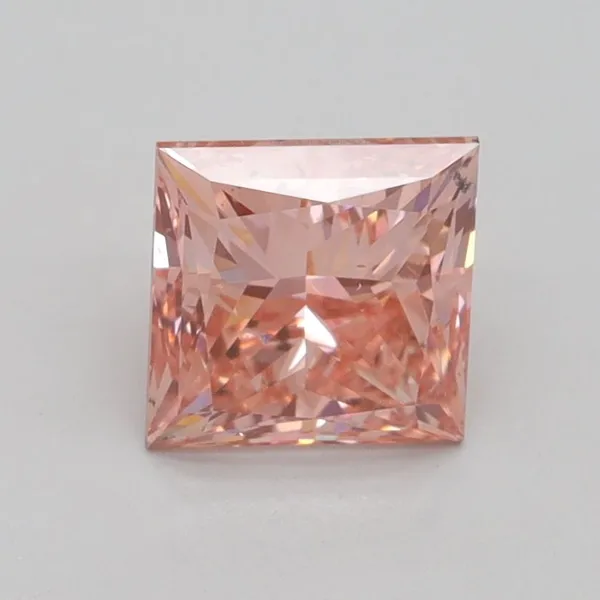 1.5ct PRINCESS Fancy Intense Pink SI1 Coloured Lab diamond