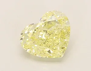 1.05ct HEART Fancy Yellow VS1 Coloured Lab diamond