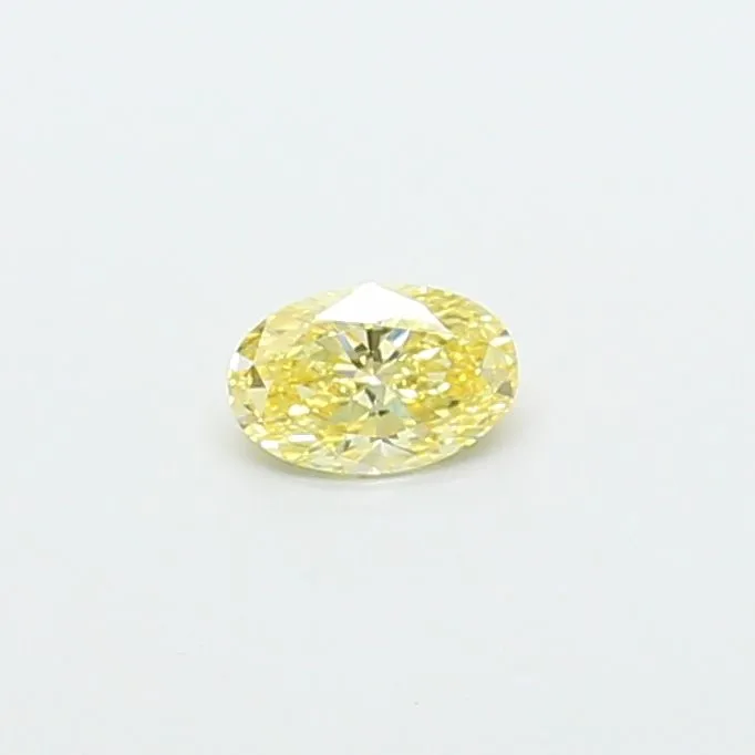 0.30ct OVAL Fancy Yellow VVS2 Coloured Lab diamond