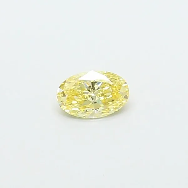 0.3ct OVAL Fancy Yellow VVS2 Coloured Lab diamond