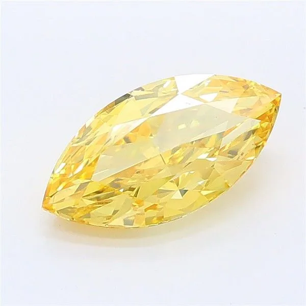 1.30ct MARQUISE Fancy Intense Yellow VS1 Coloured Lab diamond
