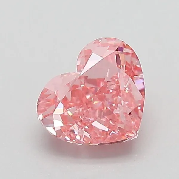 1.03ct HEART Fancy Vivid Pink VS1 Coloured Lab diamond