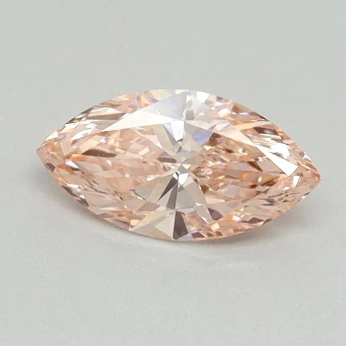 0.45ct MARQUISE Fancy Vivid Pink VS1 Coloured Lab diamond