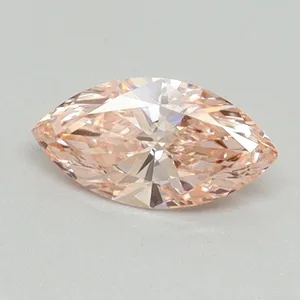 0.45ct MARQUISE Fancy Vivid Pink VS1 Coloured Lab diamond