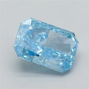 0.52ct RADIANT Fancy Vivid Blue VS1 Coloured Lab diamond