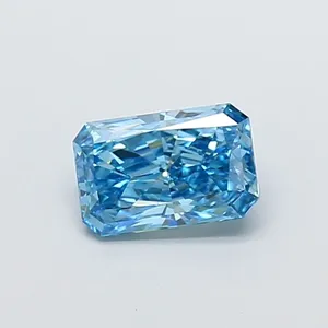1.01ct RADIANT Fancy Vivid Blue VVS2 Coloured Lab diamond