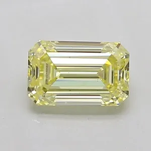 1.04ct EMERALD Fancy Yellow VS2 Coloured Lab diamond