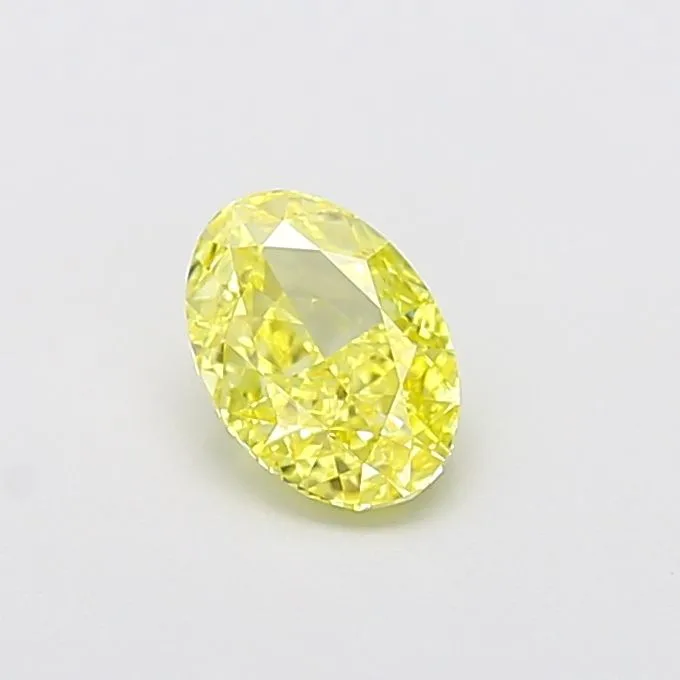 1.02ct OVAL Fancy Intense Yellow VVS2 Coloured Lab diamond