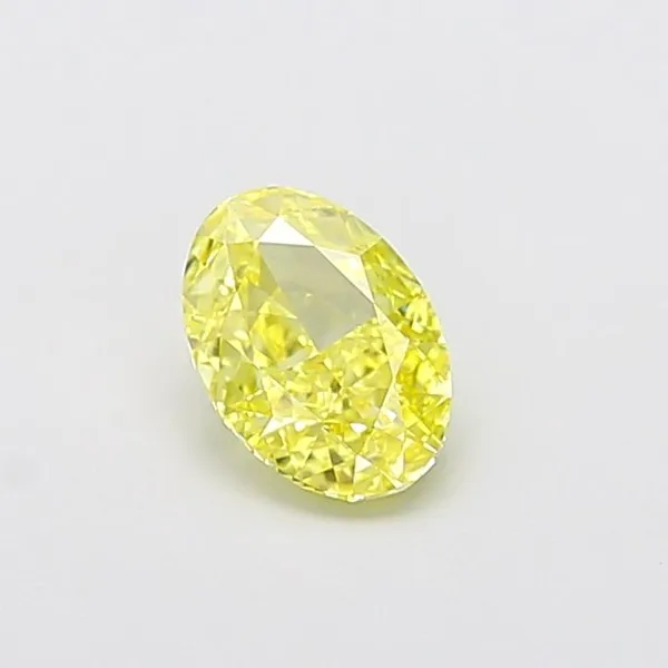 1.02ct OVAL Fancy Intense Yellow VVS2 Coloured Lab diamond