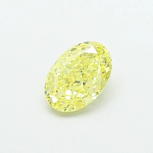 1.03ct OVAL Fancy Intense Yellow VS1 Coloured Lab diamond