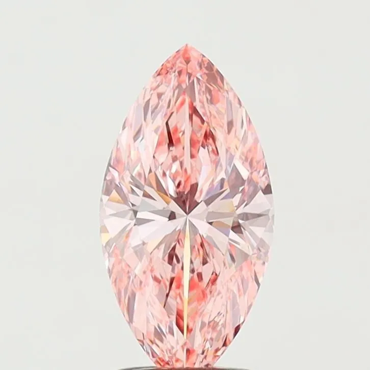 2.00ct MARQUISE Fancy Vivid Pink VVS2 Coloured Lab diamond