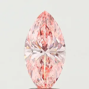 2ct MARQUISE Fancy Vivid Pink VVS2 Coloured Lab diamond