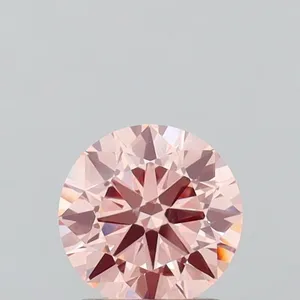 1.07ct ROUND Fancy Pink VS1 Coloured Lab diamond