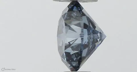 0.44ct ROUND Fancy Vivid Blue SI1 Coloured Lab diamond