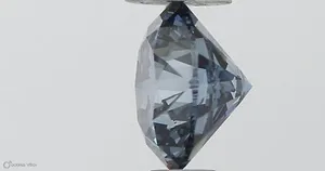 0.44ct ROUND Fancy Vivid Blue SI1 Coloured Lab diamond