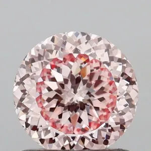 0.94ct ROUND Fancy Intense Pink VVS2 Coloured Lab diamond
