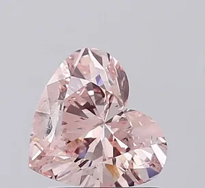 1ct HEART Fancy Pink I1 Coloured Lab diamond