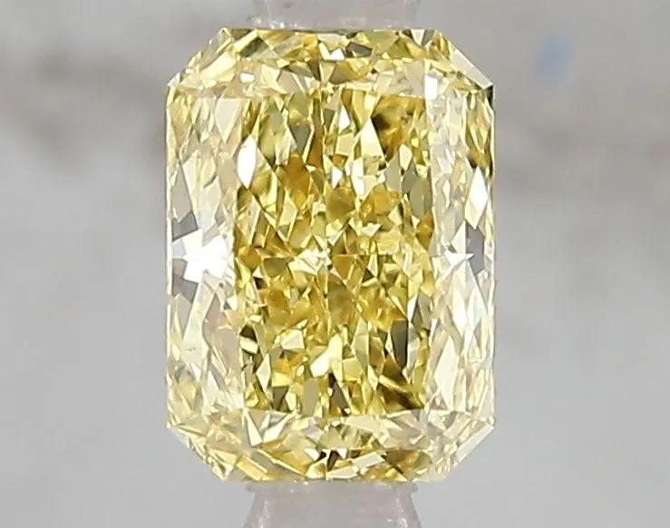 1.09ct RADIANT Fancy Vivid Yellow VS2 Coloured Lab diamond