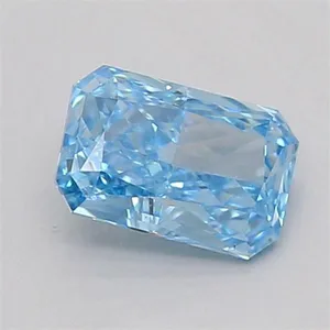 0.37ct RADIANT Fancy Vivid Blue VS1 Coloured Lab diamond