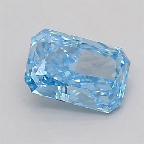 0.37ct RADIANT Fancy Vivid Blue VS1 Coloured Lab diamond
