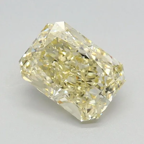 1.26ct RADIANT Fancy Light Yellow VS1 Coloured Lab diamond
