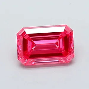 1.11ct EMERALD Fancy Vivid Pink VVS2 Coloured Lab diamond