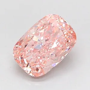 1.04ct CUSHION Fancy Intense Pink VS1 Coloured Lab diamond