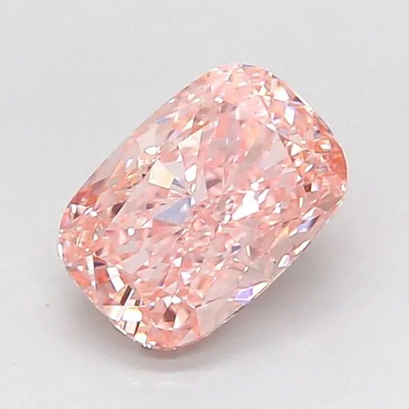 1.04ct CUSHION Fancy Intense Pink VS1 Coloured Lab diamond