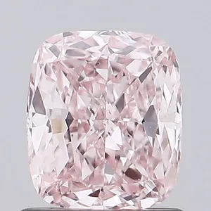 1.01ct CUSHION Fancy Intense Pink VS1 Coloured Lab diamond