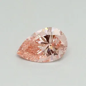 0.33ct PEAR Fancy Vivid Pink SI1 Coloured Lab diamond
