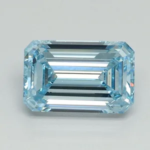 1.16ct EMERALD Fancy Intense Blue VVS2 Coloured Lab diamond