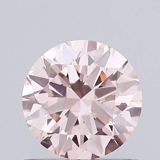 0.73ct ROUND Fancy Pink VVS2 Coloured Lab diamond